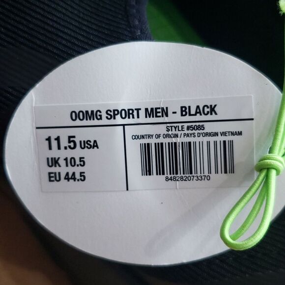 OOfos OOmg Sport Men\'s 11.5 Black Slip-On Shoes NWT Recovery Shoe main image 4
